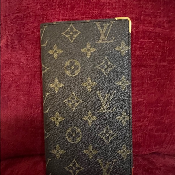 LOUIS VUITTON AUTHENTIC MONOGRAM BIFOLD WALLET WITH GOLD EDGEWARE. EUC. - Picture 1 of 8